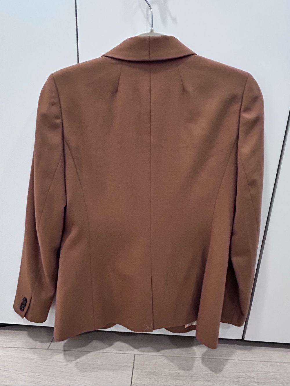 Like New J. Crew Women's Camel Brown Wool Parke Blazer Size 4 - Picture 3 of 6